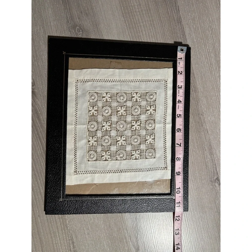 Vintage Handmade Battenberg Lace Lefkara Like Centerpiece Embroidery Cottagecore